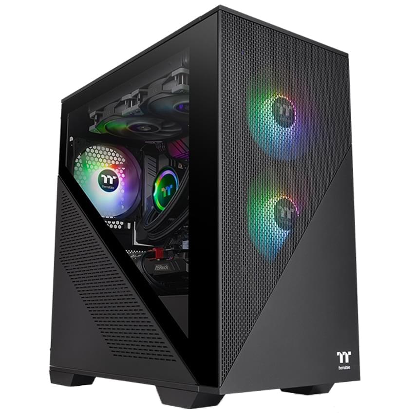 Gabinete Thermaltake Divider 170 Tg Argb 2 Fans Negro Atx Micro Tower